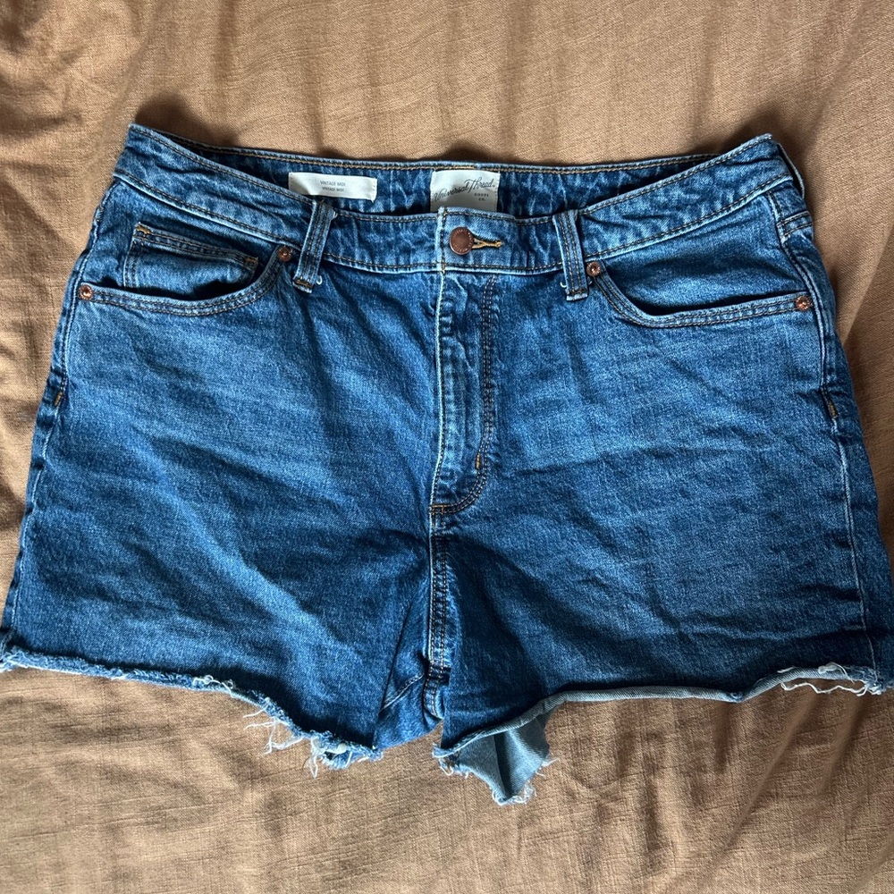 Universal Thread Dark Blue Denim Cutoff Shorts